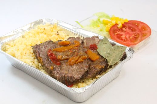 Carne mechada con puré